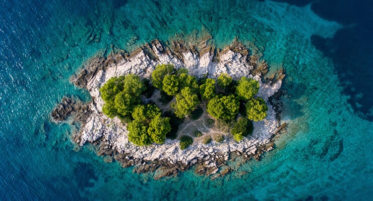 island, sea, croatia