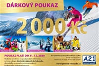 Lyžování v Rakousku - zvýhodněné DÁRKOVÉ POUKAZY nejen na vánoce