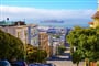 San Francisco - ulice směrem na Alcatraz