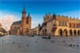 Krakov - Mariánský kostel a historická Sukiennice