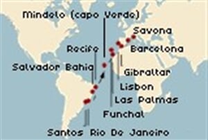 Costa Victoria - Brazílie, Kapverdy, Španělsko, Portugalsko