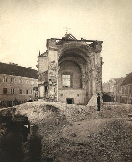 Demolice kostela sv. Josefa při konfliktu s ruskou stranou v r. 1877