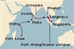 Costa neoRomantica - Mauritius, Seychely, Maledivy, Indie, Srí Lanka, Thajsko, Malajsie, Singapur