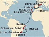 Brazílie, Kanárské ostrovy, Madeira, Portugalsko, Španělsko, Francie
