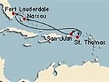 Florida, Americké panenské ostrovy, Portoriko, Bahamy