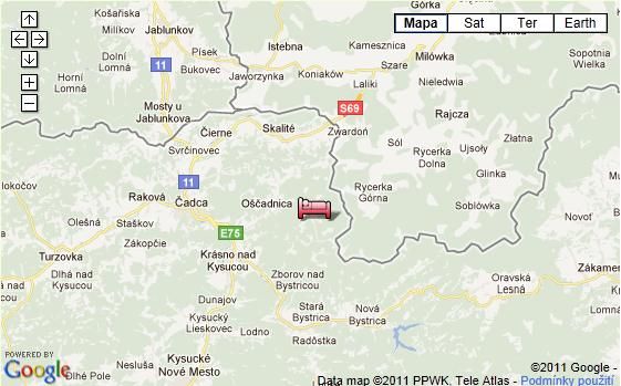 mapa poloha bocy
