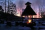 Vaattunki lodge - posezení venku