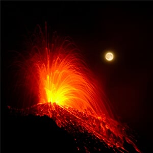 Liparské ostrovy - Ostrov Vulcano - letecky