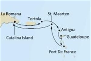 Costa Luminosa - Leewardské ostrovy, Dominikánská republika, Virgin Island