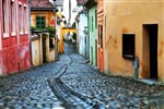 Rumunsko - Sighisoara - typické uličky