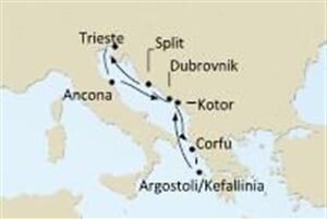 Costa Classica - Itálie, Řecko, Černá hora, Chorvatsko