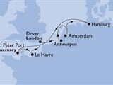 MSC Lirica - Německo, Velká Británie, Francie, Belgie, Nizozemí