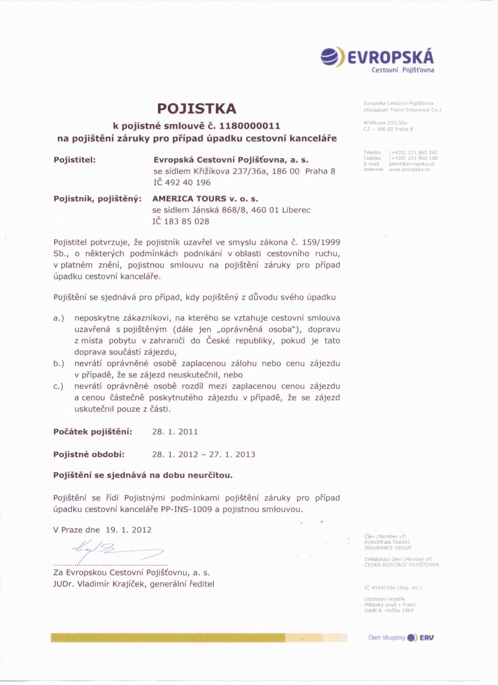 Pojistka 2012