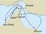 Costa Favolosa - Dubaj, Omán, Arabské emiráty
