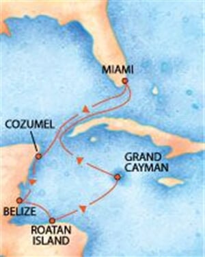 Carnival Glory - Florida, Mexiko, Belize, Honduras, Kajmanské ostrovy