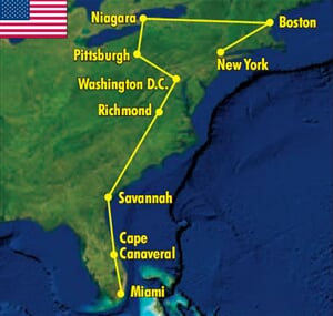 Z Bostonu do Miami
