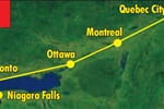 Niagara a metropole východní Kanady