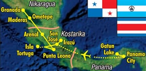 Perly Střední Ameriky - Panama, Kostarika a Nikaragua