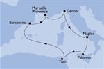 MSC Fantasia - Itálie, Sicílie, Tunisko, Španělsko, Francie