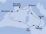 MSC Fantasia - Itálie, Sicílie, Tunisko, Španělsko, Francie