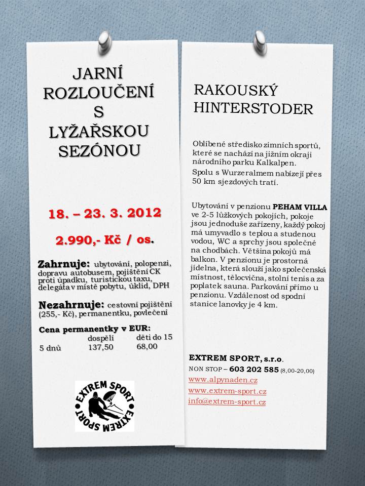 JARNÍ ROZLOUČENÍ