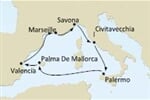 Costa Serena - Itálie, Španělsko, Francie