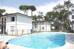 Bibione - Apartmány Alemagna, jednopatrové vilky s bazénem v zahradě, žádané ubytování