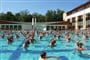 Maďarsko - Harkány - termální lázně, cvičení v bazénu