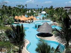 Keňa, Hotel Southern Palms ****, Diani Beach, jižní pobřeží