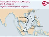 Singapur, Vietnam, Čína, Filipíny, Malajsie, Brunej
