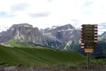 Výhled z Passo Feudo na Sellu