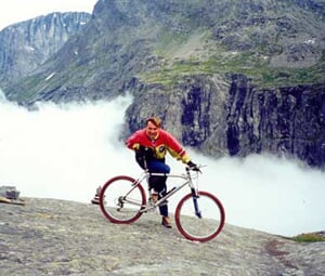 Foto - Na kole cestou fjordů...