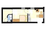 Půdorys apartmánu Serles