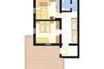 Půdorys apartmánu Kreuzjoch