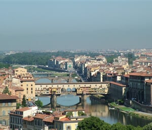 Florencie - Arial view of Florence, Italy