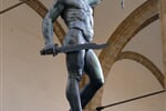 Florencie - Statue of Perseus slaying Medusa - Loggia_ del Lanzi (Piazza della Signoria, Firenze, 