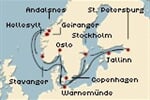 Costa Fortuna - Rusko, Germania, Norsko, Švédsko, Estonsko