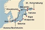 Costa Pacifica - Německo, Švédsko, Finsko, Rusko, Estony, Lituania, Polsko, Dánsko