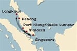 Costa Victoria - Malajsie, Singapur