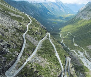 Foto - Na kole cestou fjordů...