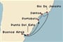 Costa Fortuna - Argentina, Uruguay, Brazílie