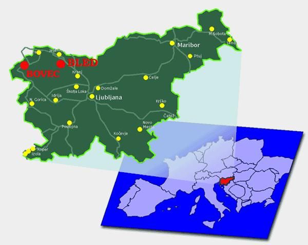 mapa slovinsko