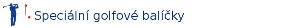 speciální golfové balíčky