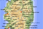 Mapka Korsiky - mapka pobytu s výlety. Na mapce jsou červěně vyznačena nejdůležitější navštívená místa v zájezdu. 