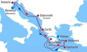 Benátský okruh 2012 (odjezd z Athén) - plavba na lodi Zenith**** AI