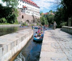 Cechy - Krumlov - jez