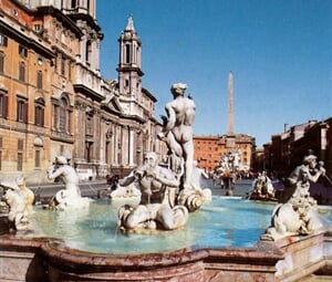 Itálie Řím - Piazza Navona