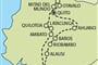 Mapa - Ekvádor - Andy a Amazonie