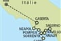 Mapa - Neapolský záliv a ostrov Capri