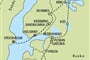 Mapa - Finsko a Rusko